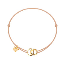 Load image into Gallery viewer, Two Rings Bracelet - Yellow Gold Plated

