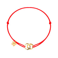 Load image into Gallery viewer, Two Rings Bracelet - Yellow Gold Plated
