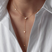 Load image into Gallery viewer, Sterling Silver 5 Butterflies Necklace