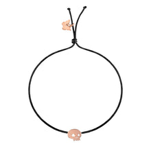 Load image into Gallery viewer, Zita & Klasja Skull on Black Bracelet