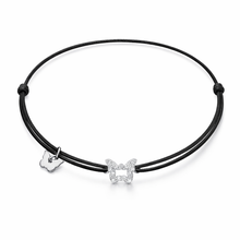 Load image into Gallery viewer, Hole Butterfly Rhodium Zircon Bracelet