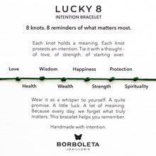 Load image into Gallery viewer, LUCKY8 Woman Intention Bracelet