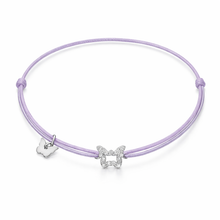 Load image into Gallery viewer, Hole Butterfly Rhodium Zircon Bracelet