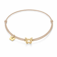 Load image into Gallery viewer, Hole Zircon Butterfly Gold Zircon Bracelet