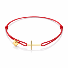 Load image into Gallery viewer, Cross Bracelet - Yellow Gold Plated
