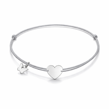 Load image into Gallery viewer, New Classic Heart Bracelet - Rhodium Plated