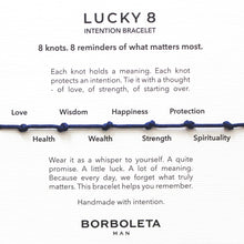 Load image into Gallery viewer, LUCKY8 Man Intention Bracelet