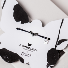 Load image into Gallery viewer, Zita &amp; Klasja Night Butterfly on Black Bracelet
