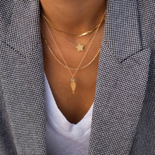 Load image into Gallery viewer, Sovilj Sapiens Crystal Necklace - Rose Gold Plated