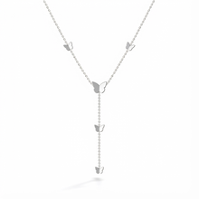 Load image into Gallery viewer, Sterling Silver 5 Butterflies Necklace
