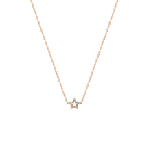 Učitaj sliku u preglednik galerije, Ogrlica od srebra s rupičastom zvijezdom i cirkonom