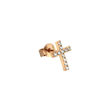 Load image into Gallery viewer, Cross Zircon Earring