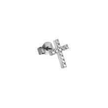 Load image into Gallery viewer, Cross Zircon Earring