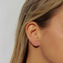 Load image into Gallery viewer, Cross Zircon Earring