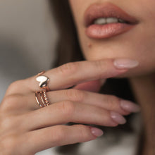 Load image into Gallery viewer, Sterling Silver Double Heart Ring