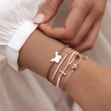 Učitaj sliku u preglednik galerije, Mala narukvica sa srcem - presvučena rodijem