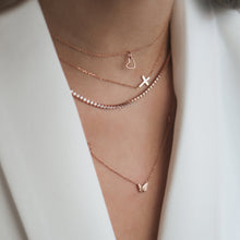 Load image into Gallery viewer, Sterling Silver Tennis Necklace