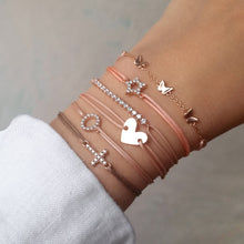 Load image into Gallery viewer, Zircon Circle Bracelet - Rose Gold Plated