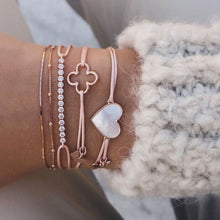 Load image into Gallery viewer, Small Tennis Bracelet - Rose Gold Plated