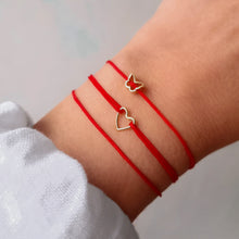 Load image into Gallery viewer, Petit Heart White Gold Plated Bracelet