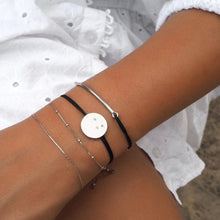 Load image into Gallery viewer, Rigid Half Bracelet - Rhodium Plated