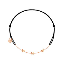 Load image into Gallery viewer, 3 Butterflies Bracelet - Rose Gold Plated