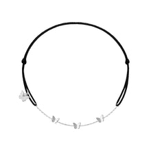 Učitaj sliku u preglednik galerije, Narukvica s 3 leptira - pozlaćena bijelim zlatom