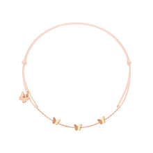 Load image into Gallery viewer, 3 Butterflies Bracelet - Rose Gold Plated