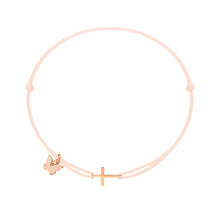 Load image into Gallery viewer, Small Cross Bracelet - Rose Gold Plated