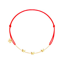 Load image into Gallery viewer, 3 Butterflies Bracelet - Yellow Gold Plated