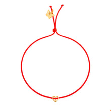 Load image into Gallery viewer, Tiny Heart Yellow Gold Plated Bracelet