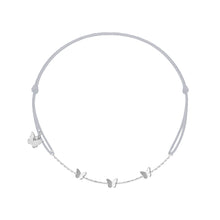 Učitaj sliku u preglednik galerije, Narukvica s 3 leptira - pozlaćena bijelim zlatom
