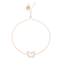 Load image into Gallery viewer, Memoire Small Butterfly Mother of Pearl Bracelet - Rose Gold Plated