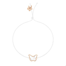 Load image into Gallery viewer, Memoire Small Butterfly Mother of Pearl Bracelet - Rose Gold Plated