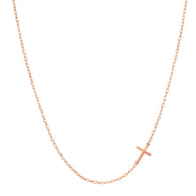 Load image into Gallery viewer, Sterling Silver Small Cross Necklace