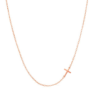 Sterling Silver Small Cross Necklace