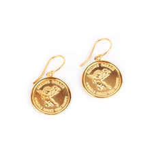 Load image into Gallery viewer, Memoire Angel Medallion Earrings