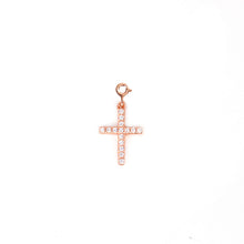 Load image into Gallery viewer, Memoire Collectable Cross w Zircons Charm
