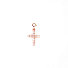 Load image into Gallery viewer, Memoire Collectable Cross w Zircons Charm