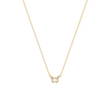 Load image into Gallery viewer, Sterling Silver Hole Butterfly Zircon Necklace