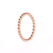 Load image into Gallery viewer, Memoire Twisted Ring - Rose Gold Plated