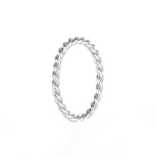 Load image into Gallery viewer, Memoire Twisted Ring - Rhodium Plated