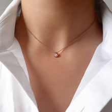 Load image into Gallery viewer, Sterling Silver Zircon Necklace