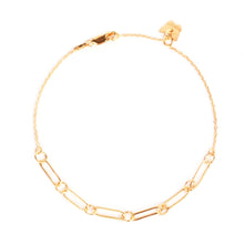 Load image into Gallery viewer, Sterling Silver Memoire Link Collectable Bracelet - Yellow Gold Plated
