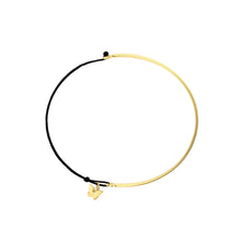Load image into Gallery viewer, Rigid Half Bracelet - Yellow Gold Plated