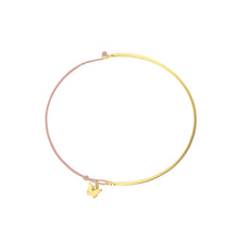 Load image into Gallery viewer, Rigid Half Bracelet - Yellow Gold Plated