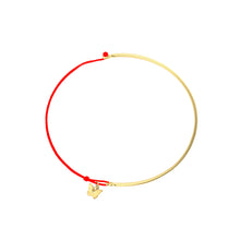 Load image into Gallery viewer, Rigid Half Bracelet - Yellow Gold Plated