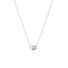 Load image into Gallery viewer, Sterling Silver 2 Rings Necklace
