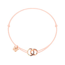 Lade das Bild in den Galerie-Viewer, Two Rings Bracelet - Rose Gold Plated

