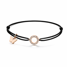 Load image into Gallery viewer, Zircon Circle Bracelet - Rose Gold Plated
